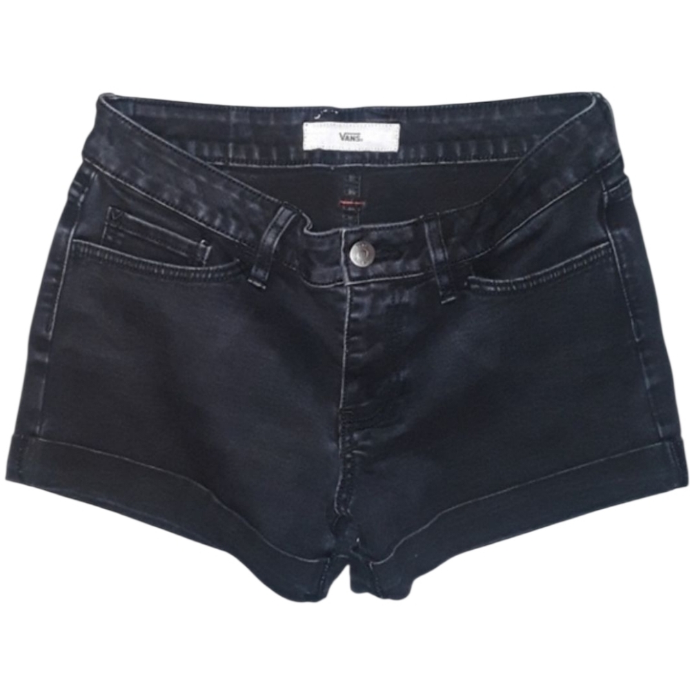 Vans Black Cuffed Jean Shorts. Women's Size: 3/26.